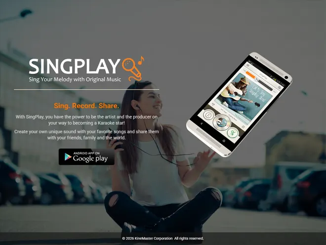 Screenshot of www.singplayapp.com