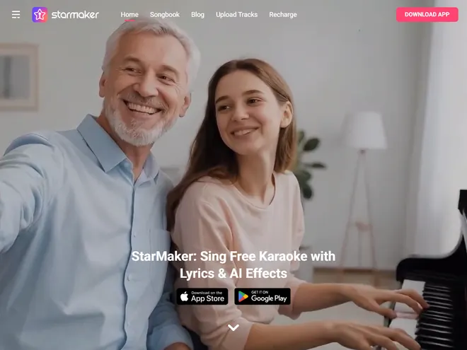 Screenshot of www.starmakerstudios.com