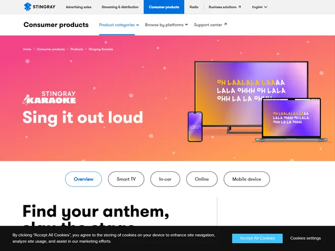 Screenshot of www.thekaraokechannel.com